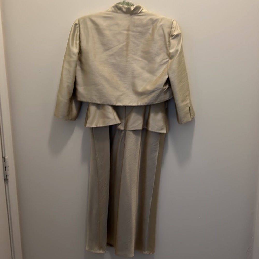 🍀Jessica Howard mint 2 pc. 3/4 sleeve Dress size 10 with beading and sequins - Picture 6 of 6